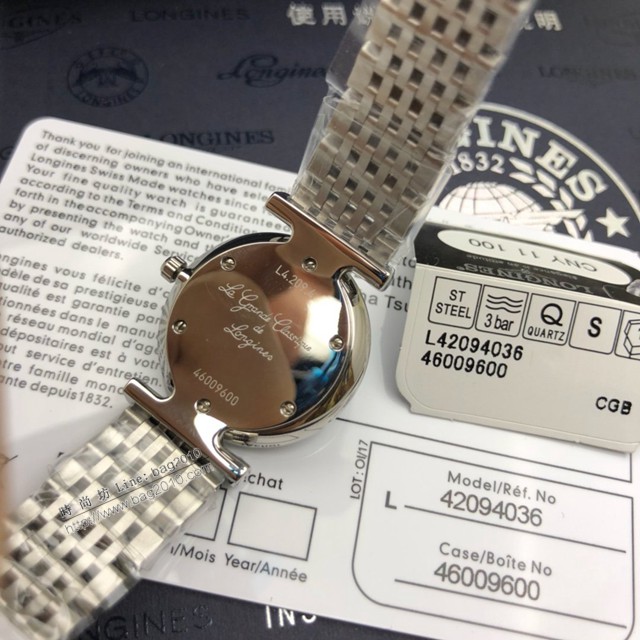 浪琴手錶 LONGINES嘉嵐系列-休閒時尚女士石英腕表  gjs2075